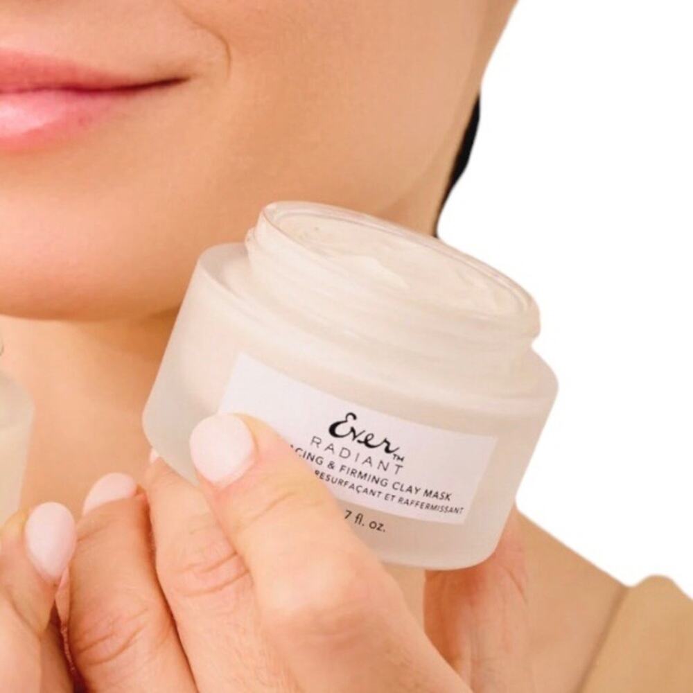 EVER Radiant Firming Clay Mask Hyaluronic Acid Vitamin C Resurfacing NIB 2oz
